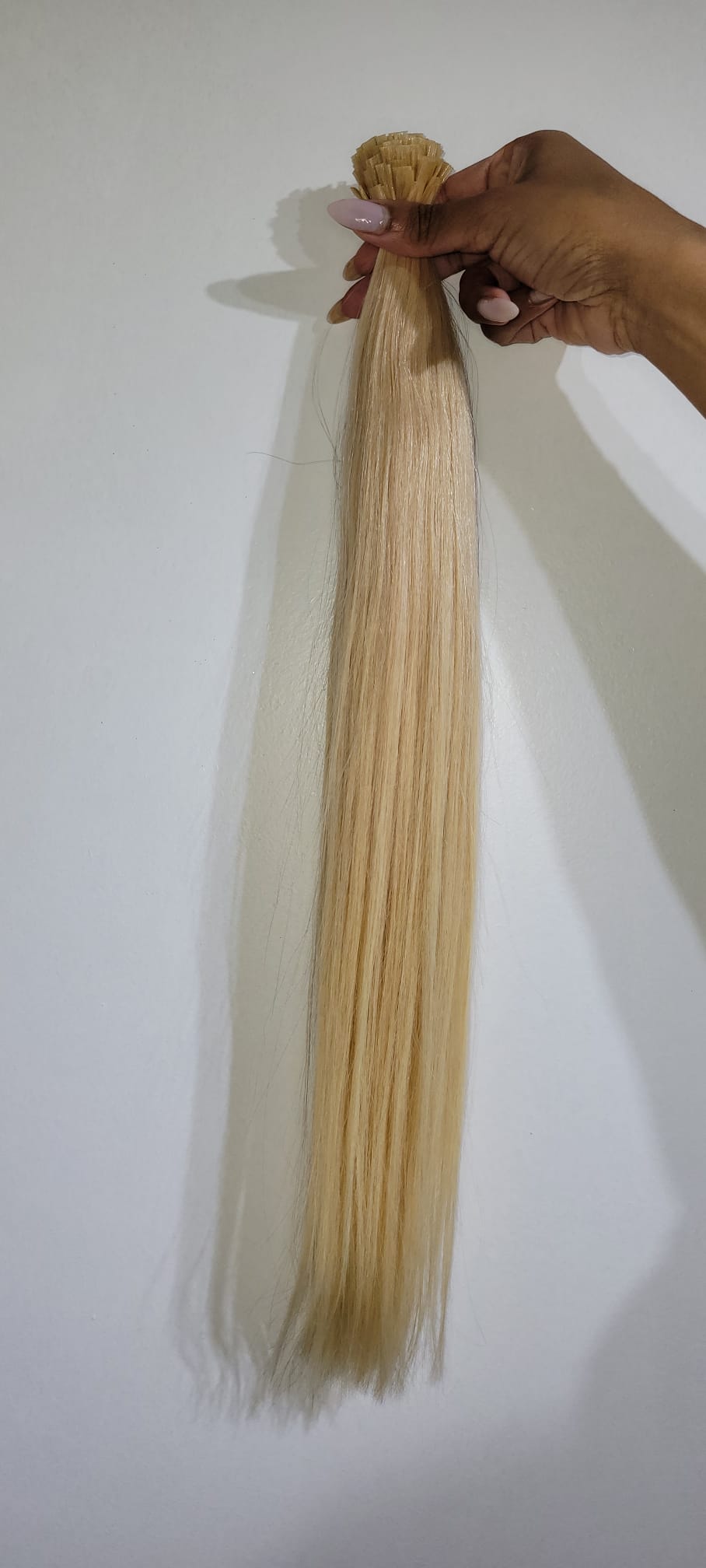 20" Blonde Indonesian Straight K-Tips - 1 left