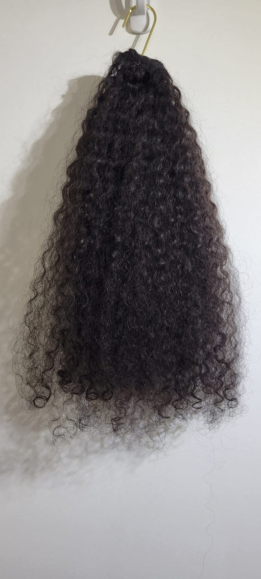 18" Burmese Curly Weft  - SAMPLE