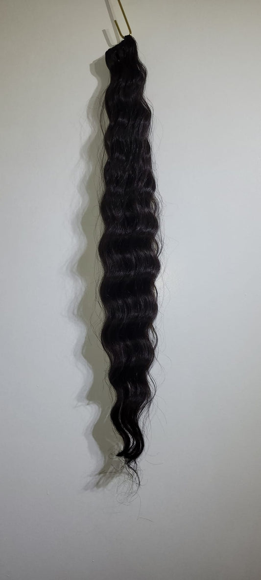 28" Vietnamese Curly Weft  - SAMPLE